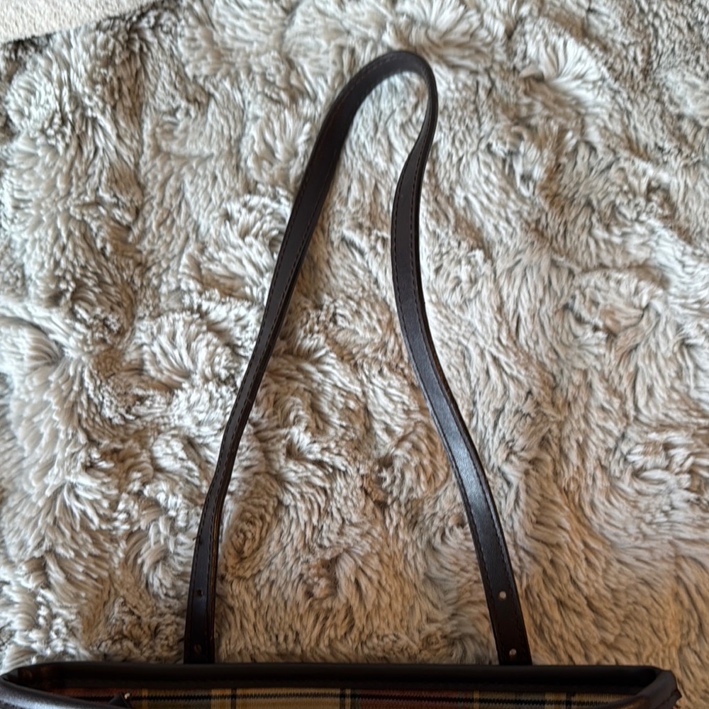 Longaberger Red and Cream Tartan Mini Tote BLACK FRIDAY SALE - Picture 7 of 8